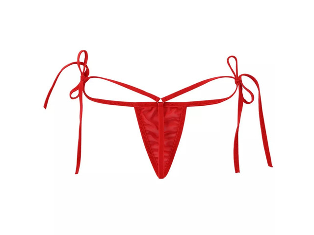 Calcinha Sexy lingerie tamanho único  Preto e vermelho  Super sexy - 3/4