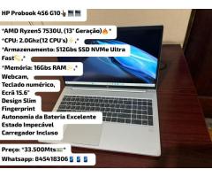 Laptop HP Probook G10, AMD Ryzen5 (13° Geração)