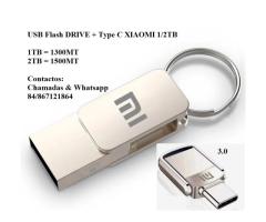 USB FLASH DRIVE XIAOMI + TYPE C 1TB - 2TB 1300 MZN  · Em stock