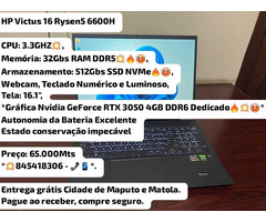 Laptop GAMER HP Victus 16 Rysen5. High Performance