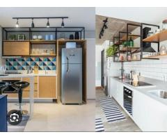 Faço montagem de cortinas e prateleiras na cozinha,sala e casa de banho